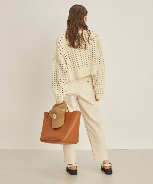 【セール】〈手洗い可能〉綿 ナイロン メッシュ ニット プルオーバー（ニット/セーター）｜SHIPS（シップス）