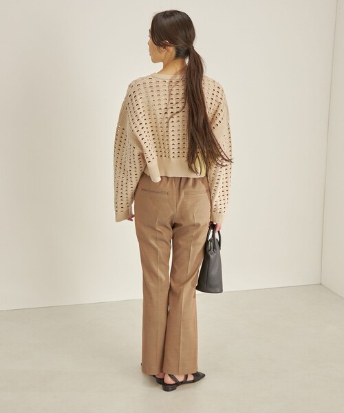 【セール】〈手洗い可能〉綿 ナイロン メッシュ ニット プルオーバー（ニット/セーター）｜SHIPS（シップス）