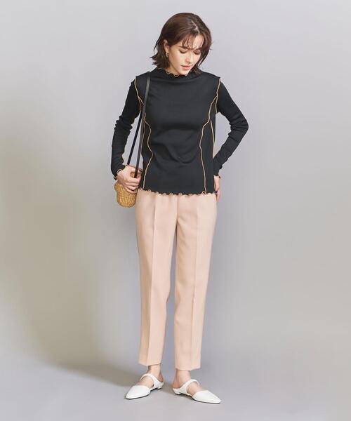 BEAUTY&YOUTH UNITED ARROWS（ビューティーアンドユースユナイテッドアローズ）の「メローステッチ モックネック カットソー（Tシャツ/カットソー・レディース・ブラック/オフホワイト/ライトブルー・FREE）」の12枚目の写真