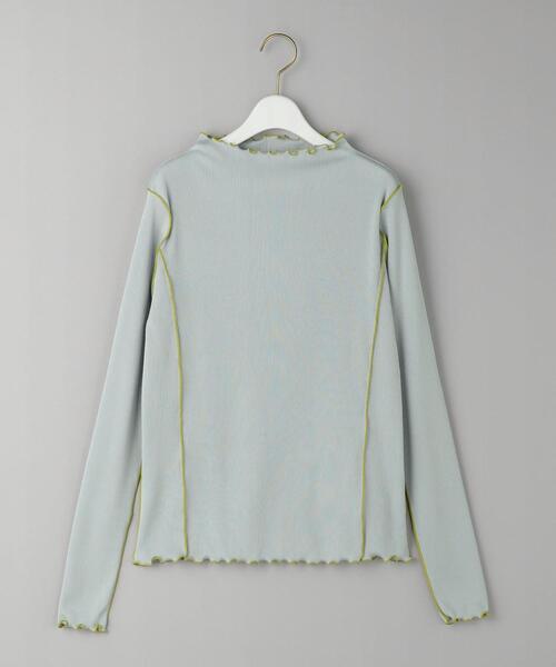 BEAUTY&YOUTH UNITED ARROWS（ビューティーアンドユースユナイテッドアローズ）の「メローステッチ モックネック カットソー（Tシャツ/カットソー・レディース・ブラック/オフホワイト/ライトブルー・FREE）」の18枚目の写真