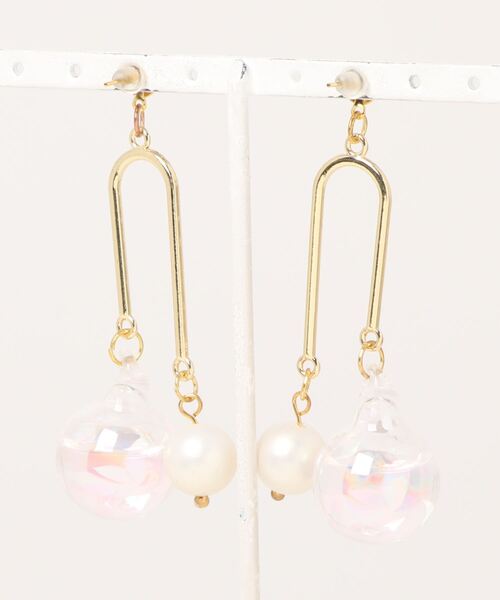 tone（トーン）の「【88eighty-eight】ツインボールちゅるんバブルボールピアス（MA）（ピアス（両耳用）・レディース・ピンク・FREE）」の4枚目の写真