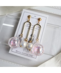 【88eighty-eight】ツインボールちゅるんバブルボールピアス(MA)