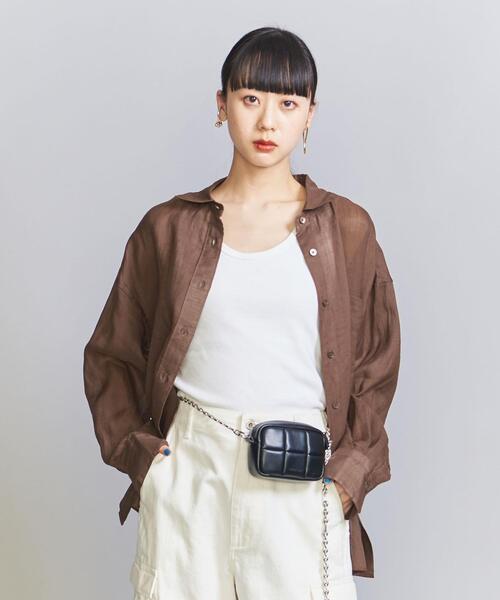 麻レギュラーシャツ-ウォッシャブル-