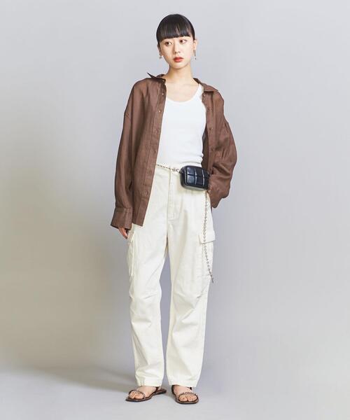 麻レギュラーシャツ-ウォッシャブル-