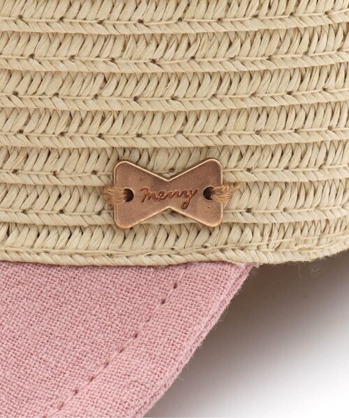 apres les cours（アプレレクール）の「後ろリボンペーパーキャップ_UVカット（ハット・キッズ・ピンク/ブラウン・50/52/54/48）」の14枚目の写真