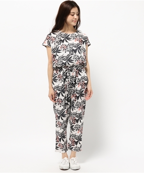 CIAOPANIC（チャオパニック）の「【Ciaopanic】　リゾサロペ（サロペット/オーバーオール・レディース・ホワイト/ネイビー・FREE）」の3枚目の写真