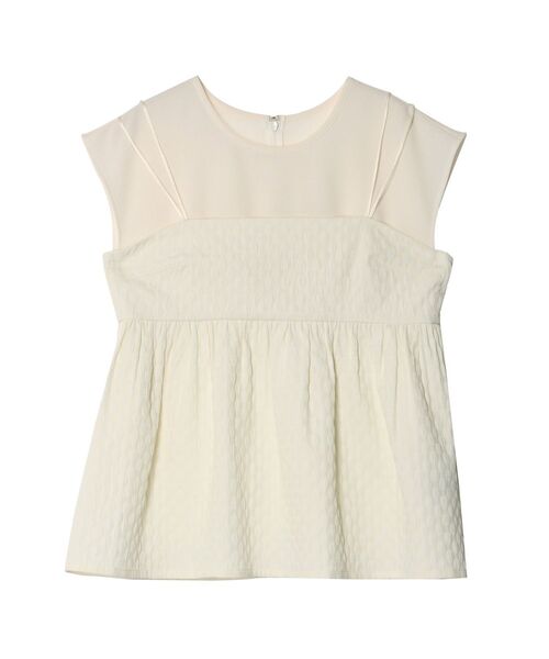 LAGUNAMOON（ラグナムーン）の「ペプラムキャミソールトップス（Tシャツ/カットソー・レディース・ブラック/ホワイト/ライトグリーン・FREE）」の7枚目の写真