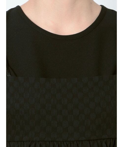 LAGUNAMOON（ラグナムーン）の「ペプラムキャミソールトップス（Tシャツ/カットソー・レディース・ブラック/ホワイト/ライトグリーン・FREE）」の9枚目の写真