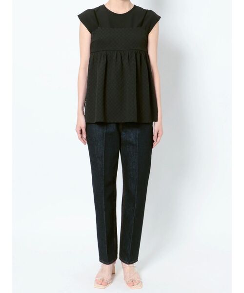 LAGUNAMOON（ラグナムーン）の「ペプラムキャミソールトップス（Tシャツ/カットソー・レディース・ブラック/ホワイト/ライトグリーン・FREE）」の21枚目の写真