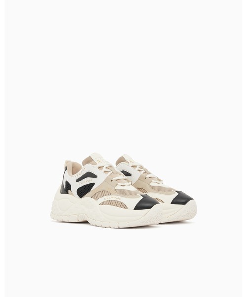 ARMANI EXCHANGE（アルマーニエクスチェンジ）の「【A|X アルマーニ エクスチェンジ】＜ZOZO限定＞ボリュームソール　レースアップスニーカー（スニーカー・レディース・サーモンピンク/マルチ/その他/ローズ/ライトピンク/セージグリーン/グレイッシュベージュ/ライトイエロー/ラベンダー/ベージュ・37/36/38/39/38.5/37.5/36.5/35）」の16枚目の写真
