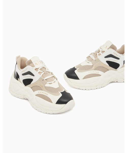 ARMANI EXCHANGE（アルマーニエクスチェンジ）の「【A|X アルマーニ エクスチェンジ】＜ZOZO限定＞ボリュームソール　レースアップスニーカー（スニーカー・レディース・サーモンピンク/マルチ/その他/ローズ/ライトピンク/セージグリーン/グレイッシュベージュ/ライトイエロー/ラベンダー/ベージュ・37/36/38/39/38.5/37.5/36.5/35）」の20枚目の写真