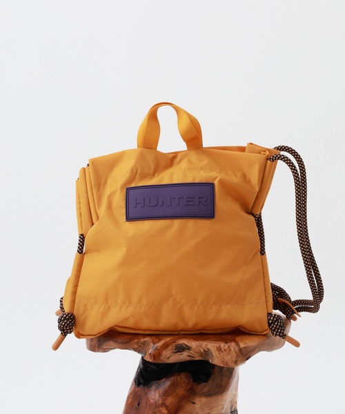 HUNTER(ハンター)の「HUNTER トラベル リップストップトート(トートバッグ・メンズ・ブラック/ホワイト×レッド/ライラック/カーキ/ホワイト/ピンク/オフホワイト/ブルー/ブラック×ピンク/ブルー系その他/シルバー/マスタード/パープル・FREE)」の11枚目の写真