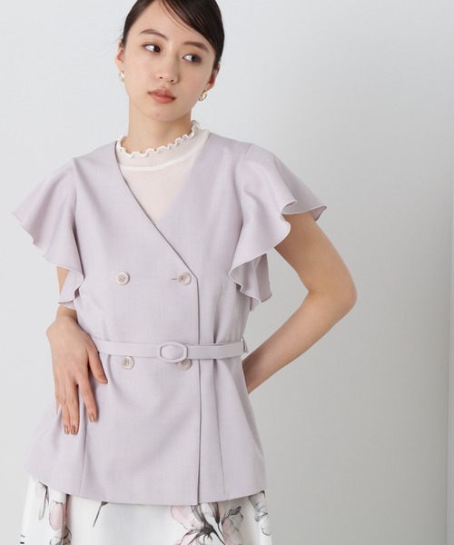 ◇ラッフルスリーブジレ