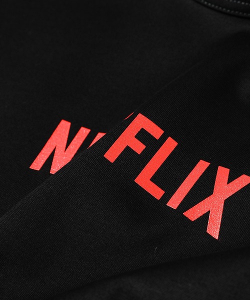 JUNYA WATANABE MAN(ジュンヤワタナベマン)の「『NETFLIX』LOGO PRINT TEE(Tシャツ/カットソー・メンズ・ブラック・M/L/S)」の2枚目の写真