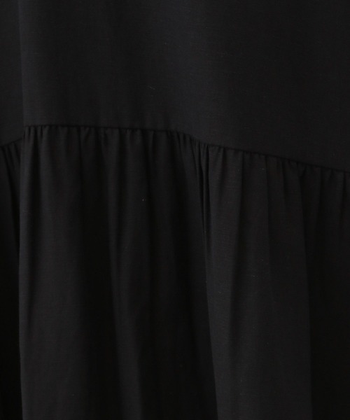 A part by（アパートバイ）の「ティアードソデパフワンピース（ワンピース・レディース・ブラック/アイボリー/グリーン系その他4・FREE）」の15枚目の写真