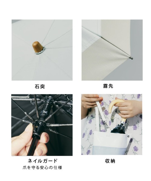 最高水準の日傘】COKAGE+ 木の手元 2WAY 折りたたみ傘（折りたたみ傘