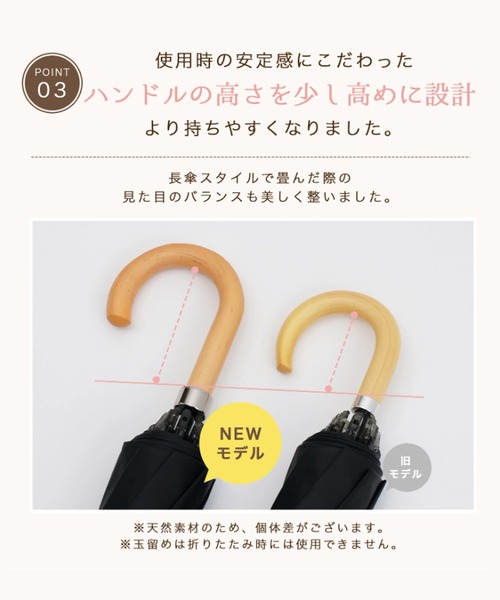 最高水準の日傘】COKAGE+ 木の手元 2WAY 折りたたみ傘（折りたたみ傘