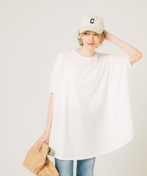 coca（coca）（コカ）の「ドルマンスリーブビックチュニック（チュニック・レディース・ホワイト/ブラック・M/L）」の9枚目の写真