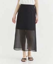 【THE TOKYO/ザ トウキョウ】Sheer A line skirt/シアーAラインスカート