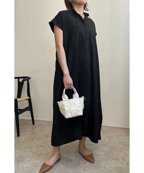 palm RICHE（ポームリシュ）の「スパンブロードAラインワンピース（ワンピース・レディース・テラコッタ/ブラック/ブルー・M）」の21枚目の写真