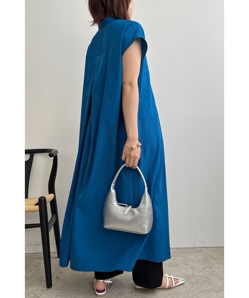 palm RICHE（ポームリシュ）の「スパンブロードAラインワンピース（ワンピース・レディース・テラコッタ/ブラック/ブルー・M）」の8枚目の写真