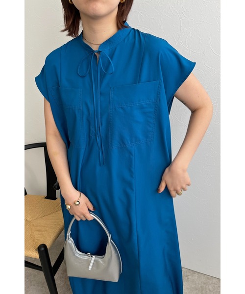 palm RICHE（ポームリシュ）の「スパンブロードAラインワンピース（ワンピース・レディース・テラコッタ/ブラック/ブルー・M）」の10枚目の写真
