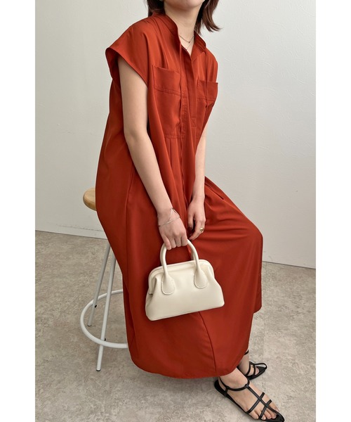 palm RICHE（ポームリシュ）の「スパンブロードAラインワンピース（ワンピース・レディース・テラコッタ/ブラック/ブルー・M）」の13枚目の写真