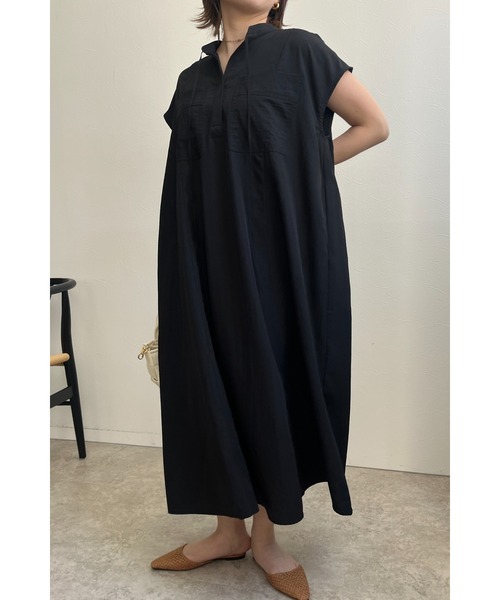 palm RICHE（ポームリシュ）の「スパンブロードAラインワンピース（ワンピース・レディース・テラコッタ/ブラック/ブルー・M）」の22枚目の写真