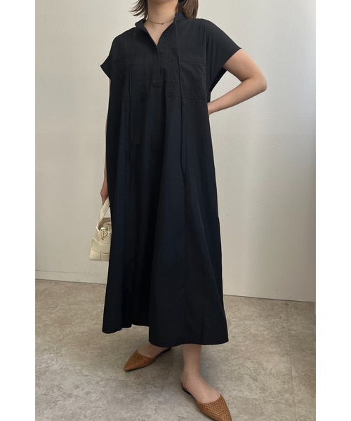 palm RICHE（ポームリシュ）の「スパンブロードAラインワンピース（ワンピース・レディース・テラコッタ/ブラック/ブルー・M）」の18枚目の写真