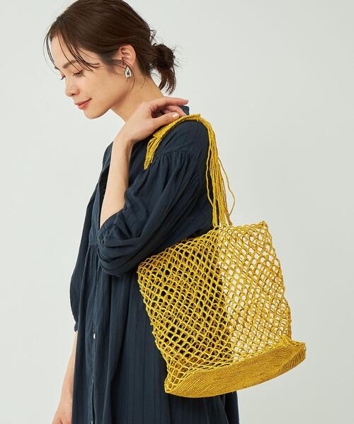 green label relaxing(グリーンレーベルリラクシング)の「<MADE IN MADA> HOLY バッグ(ショルダーバッグ・レディース・ナチュラル/イエロー/オレンジ/モカ・FREE)」の3枚目の写真