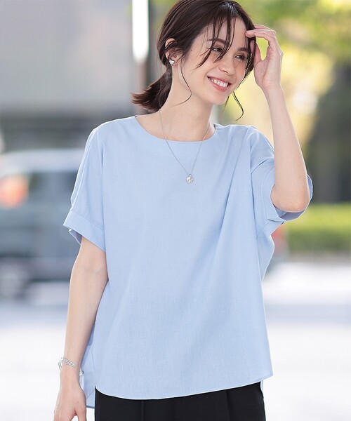 【抗菌防臭/吸水速乾/洗濯機で洗える】マルチファンクション麻混ドルマン