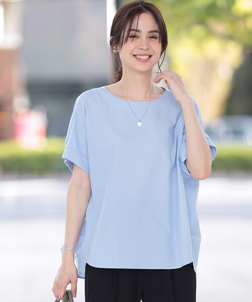 【抗菌防臭/吸水速乾/洗濯機で洗える】マルチファンクション麻混ドルマン