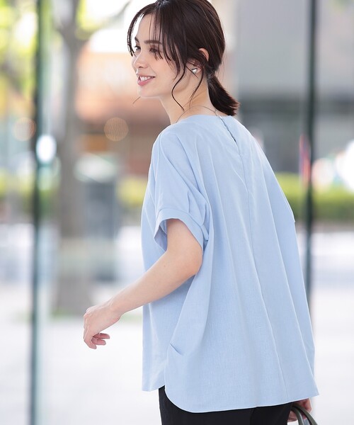 【抗菌防臭/吸水速乾/洗濯機で洗える】マルチファンクション麻混ドルマン