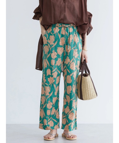 AMERICAN HOLIC（アメリカンホリック）の「リラックスアソートプリントパンツ（その他パンツ・レディース・チャコールグレー/キャメル/ストライプ/グリーン・S/M/L）」の20枚目の写真