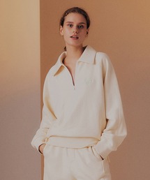 Majournee（マジョネ）の「Ma Journee(マゾネ)/HALF ZIP-UP MTM/ハーフジップアップスウェットシャツ（スウェット）」