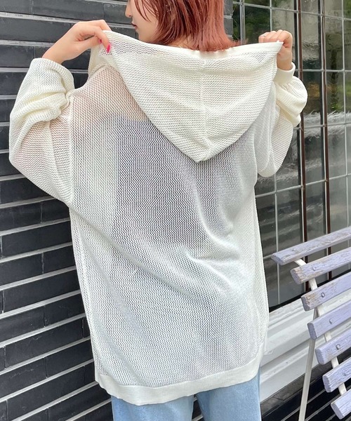 PBLIM（ページボーイリム）の「PBLIM/メッシュニットパーカー（ニット