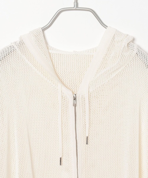 PBLIM（ページボーイリム）の「PBLIM/メッシュニットパーカー（ニット/セーター・レディース・ライトベージュ/ブルー/ブラック・FREE）」の11枚目の写真