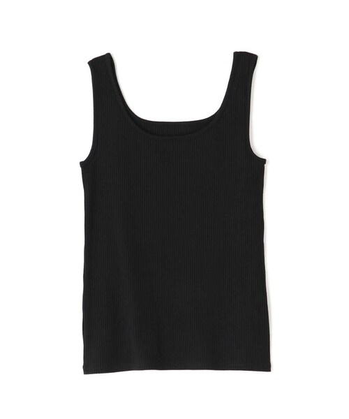 N.（N. Natural Beauty Basic）（エヌエヌナチュラルビューティーベーシック）の「三角テレコタンクトップ（タンクトップ・レディース・ブラック/ホワイト/ベージュ・MEDIUM）」の6枚目の写真