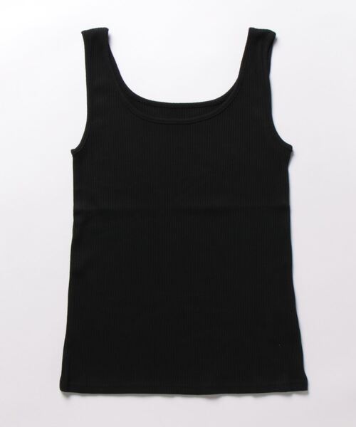 N.（N. Natural Beauty Basic）（エヌエヌナチュラルビューティーベーシック）の「三角テレコタンクトップ（タンクトップ・レディース・ブラック/ホワイト/ベージュ・MEDIUM）」の11枚目の写真