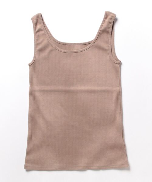 N.（N. Natural Beauty Basic）（エヌエヌナチュラルビューティーベーシック）の「三角テレコタンクトップ（タンクトップ・レディース・ブラック/ホワイト/ベージュ・MEDIUM）」の12枚目の写真