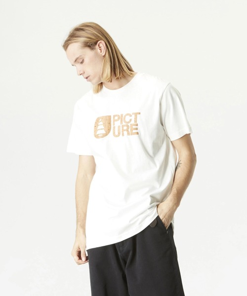 【セール】【PICTURE/ピクチャー】BASEMENT CORK TEE/半袖ロゴTシャツ（Tシャツ/カットソー）｜PICTURE ORGANIC CLOTHING（ピクチャーオーガニッククロージング）