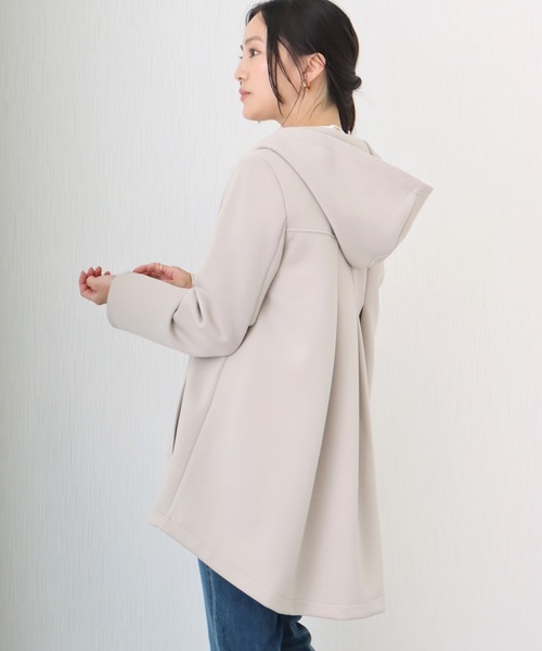 libelle more（リベル モア）の「ダンボールポンチBACKフレアーパーカーブルゾン（ブルゾン・レディース・チャコールグレー/グレイッシュベージュ/ブラック/モカ・M/L）」の6枚目の写真