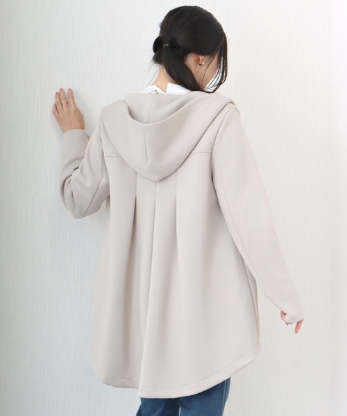 libelle more（リベル モア）の「ダンボールポンチBACKフレアーパーカーブルゾン（ブルゾン・レディース・チャコールグレー/グレイッシュベージュ/ブラック/モカ・M/L）」の7枚目の写真