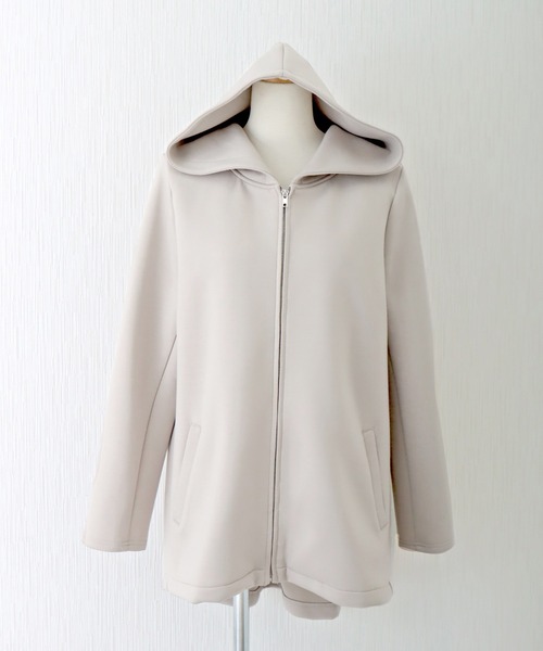 libelle more（リベル モア）の「ダンボールポンチBACKフレアーパーカーブルゾン（ブルゾン・レディース・チャコールグレー/グレイッシュベージュ/ブラック/モカ・M/L）」の19枚目の写真