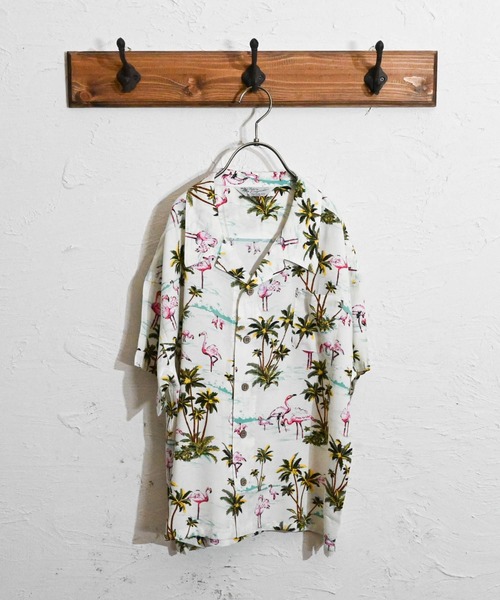 Anytime Songs（エニータイムソングス）の「アロハBIGシャツ（シャツ/ブラウス・キッズ・ホワイト系その他3/ネイビー系/ホワイト系その他2/ホワイト系その他4/ホワイト系その他5/ネイビー/ホワイト系その他/ブラック系その他3/ブラック/ブラック系その他2/ブラック系その他/オフホワイト・140/150/160）」の3枚目の写真