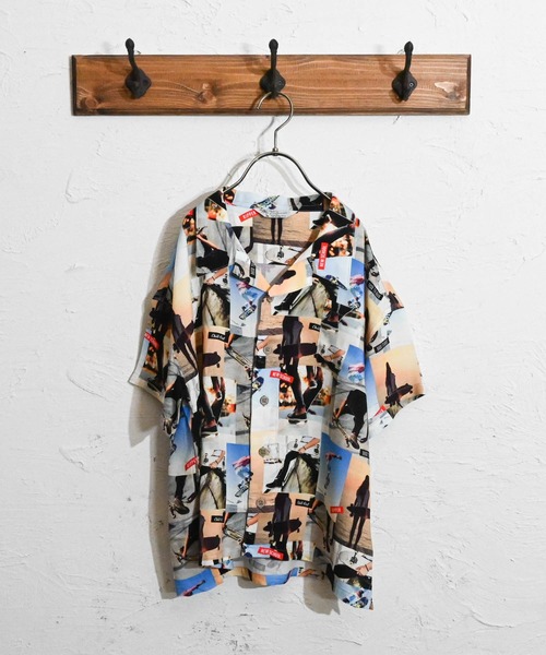 Anytime Songs（エニータイムソングス）の「アロハBIGシャツ（シャツ/ブラウス・キッズ・ホワイト系その他3/ネイビー系/ホワイト系その他2/ホワイト系その他4/ホワイト系その他5/ネイビー/ホワイト系その他/ブラック系その他3/ブラック/ブラック系その他2/ブラック系その他/オフホワイト・140/150/160）」の5枚目の写真