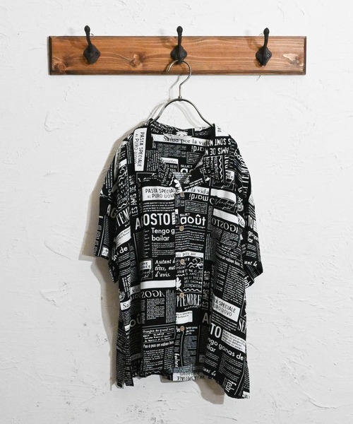 Anytime Songs（エニータイムソングス）の「アロハBIGシャツ（シャツ/ブラウス・キッズ・ホワイト系その他3/ネイビー系/ホワイト系その他2/ホワイト系その他4/ホワイト系その他5/ネイビー/ホワイト系その他/ブラック系その他3/ブラック/ブラック系その他2/ブラック系その他/オフホワイト・140/150/160）」の10枚目の写真