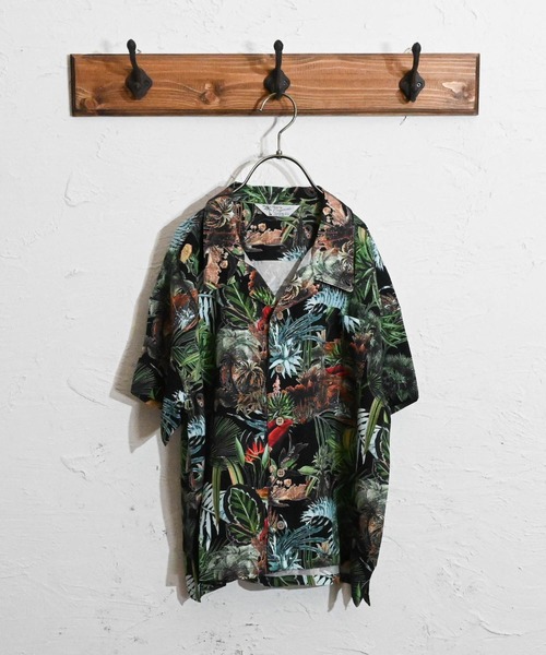 Anytime Songs（エニータイムソングス）の「アロハBIGシャツ（シャツ/ブラウス・キッズ・ホワイト系その他3/ネイビー系/ホワイト系その他2/ホワイト系その他4/ホワイト系その他5/ネイビー/ホワイト系その他/ブラック系その他3/ブラック/ブラック系その他2/ブラック系その他/オフホワイト・140/150/160）」の7枚目の写真