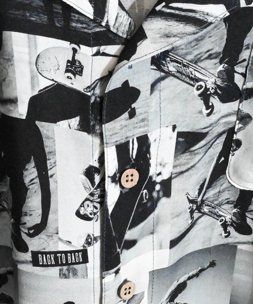 Anytime Songs（エニータイムソングス）の「アロハBIGシャツ（シャツ/ブラウス・キッズ・ホワイト系その他3/ネイビー系/ホワイト系その他2/ホワイト系その他4/ホワイト系その他5/ネイビー/ホワイト系その他/ブラック系その他3/ブラック/ブラック系その他2/ブラック系その他/オフホワイト・140/150/160）」の14枚目の写真