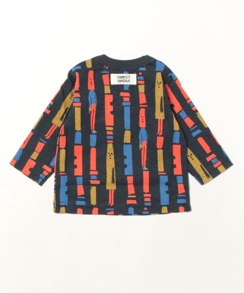 HOGAN RANCH WEAR（ホーガンランチウエア）の「ソウガラナガソデTシャツ（70～140cm）（Tシャツ/カットソー・キッズ・オフホワイト/ブルー/クリーム/マルチ/ブラック/ライトグリーン/グリーン/ピンク/ベージュ/オレンジ・70/80/90/95/100/110/120/130/140）」の12枚目の写真